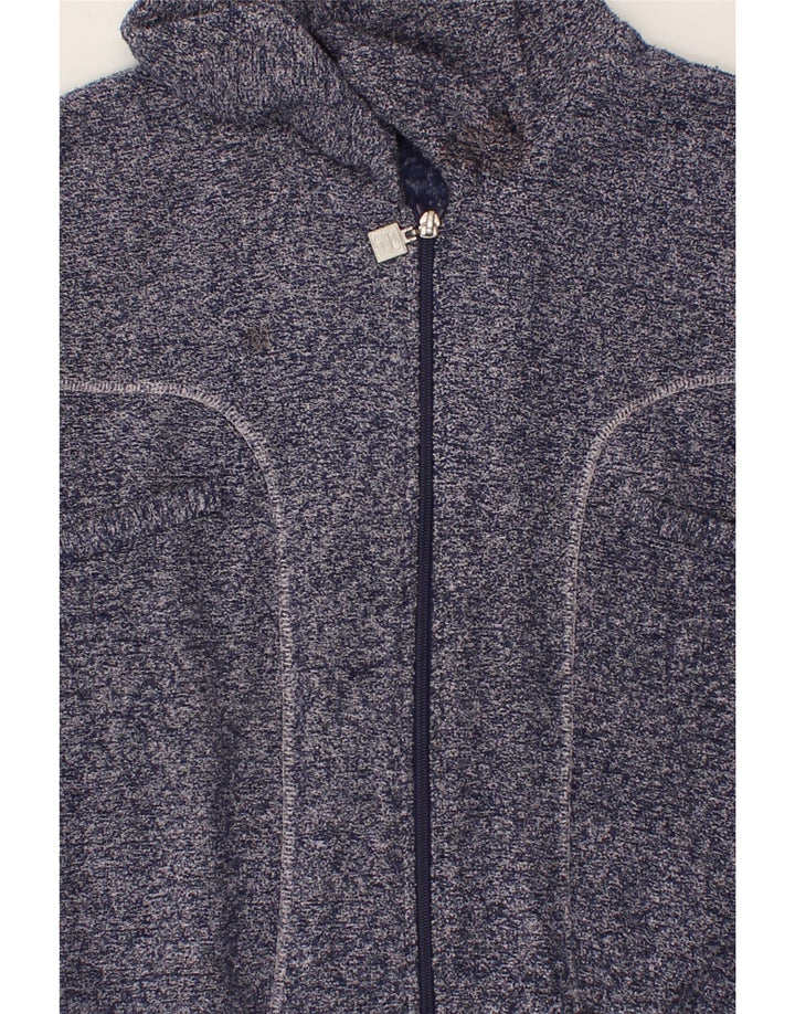 FILA Womens Tracksuit Top Jacket UK 18 XL Navy Blue Flecked Polyester Vintage Fila and Second-Hand Fila from Messina Hembry 