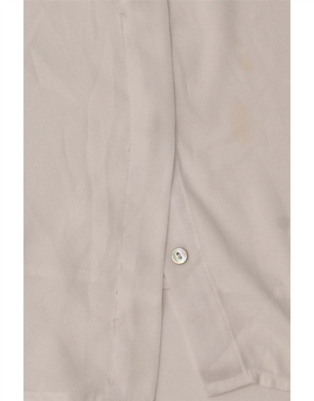 Zara skjortebluse med 3/4 ærmer til kvinder UK 14 Medium White Polyester