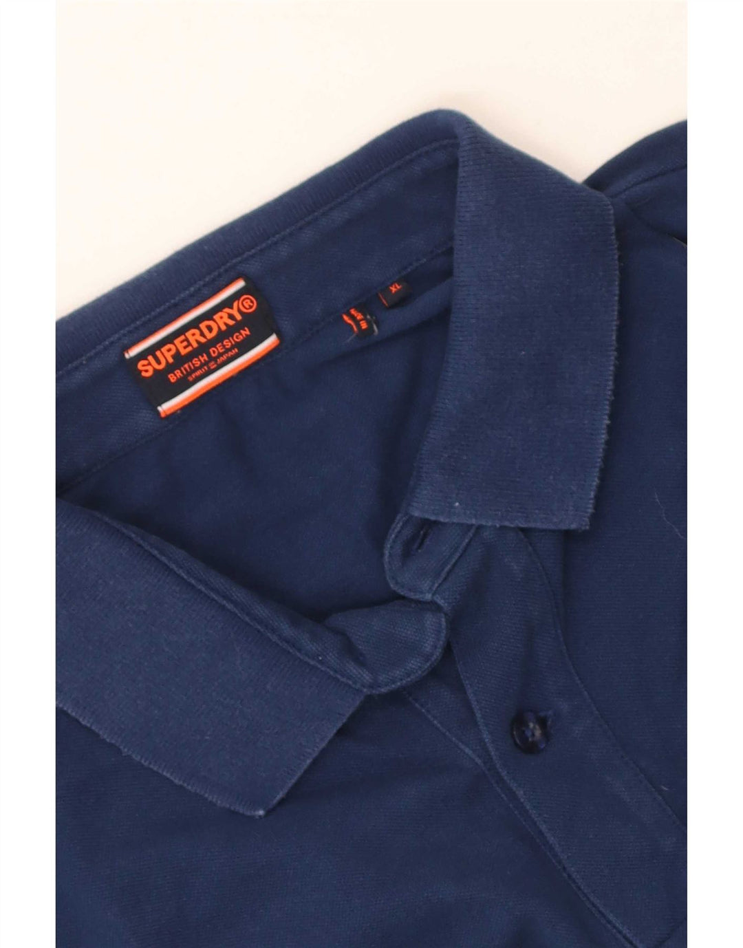 Superdry herre poloshirt XL marineblå