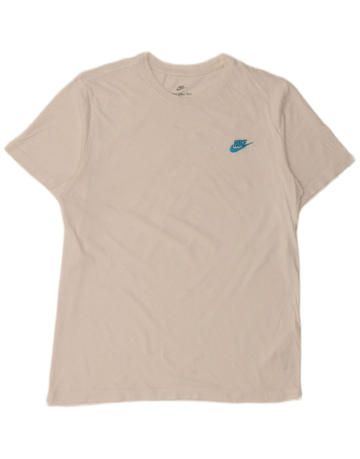 Nike T-shirt top mellem mænd, hvid bomuld