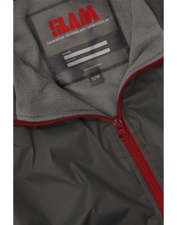 Slam Herre Regular Fit Træningsdragt Topjakke UK 36 Lille Grå Polyester