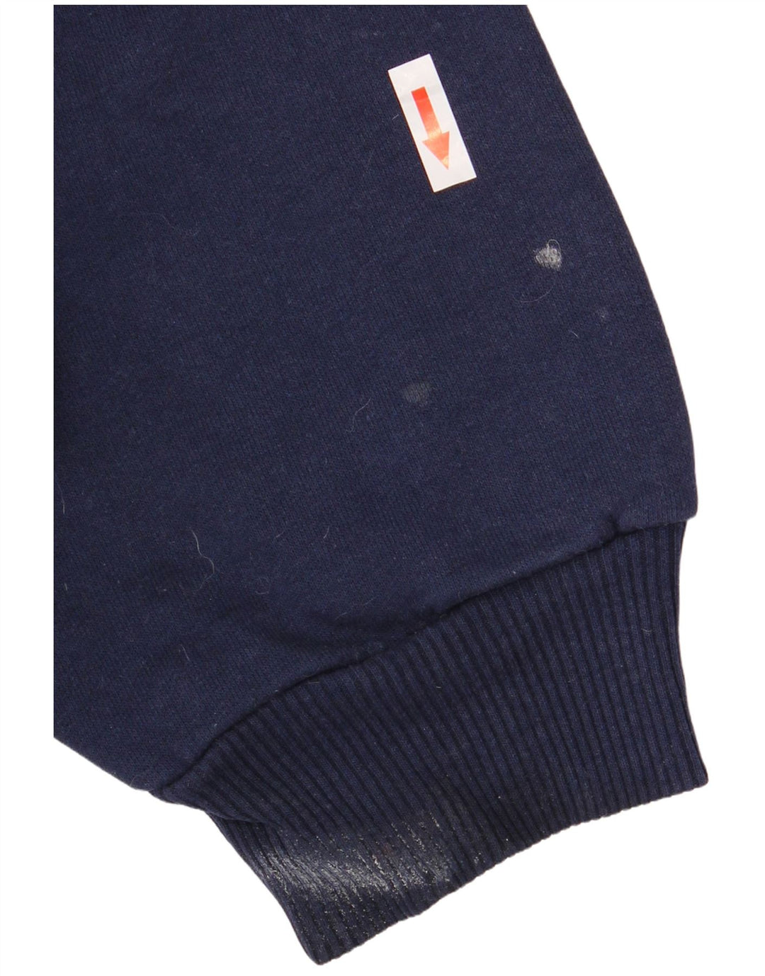 Vintage Polo-hals sweatshirt til mænd XL Marineblå Colourblock Polyester