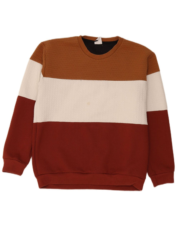 Zara Herre Sweatshirt Jumper XL Flerfarvet Colourblock Polyester