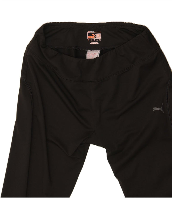 PUMA Womens Capri Tracksuit Trousers UK 10 Small  Black Polyester Vintage Puma and Second-Hand Puma from Messina Hembry 