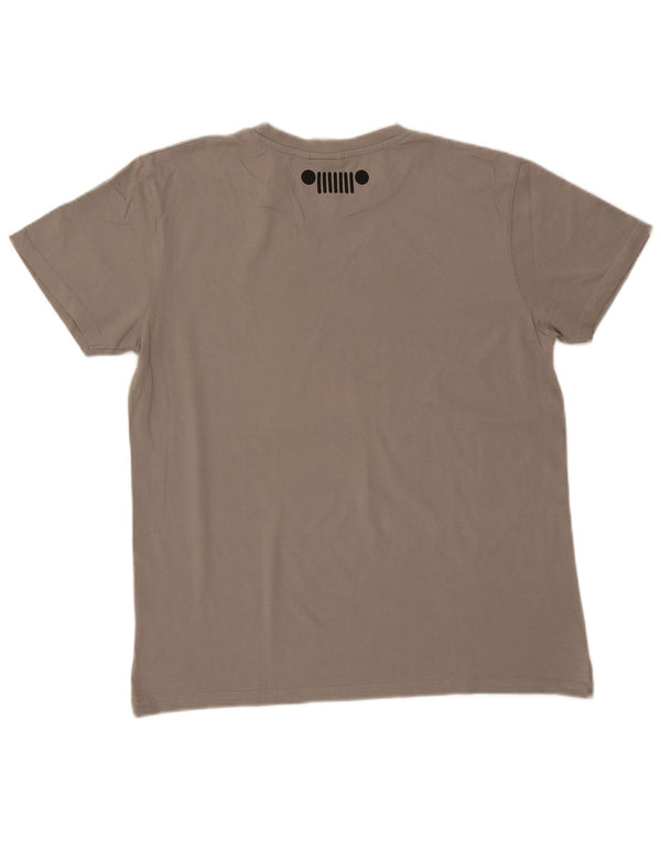 Jeep Herre Grafisk T-Shirt Top XL Grå