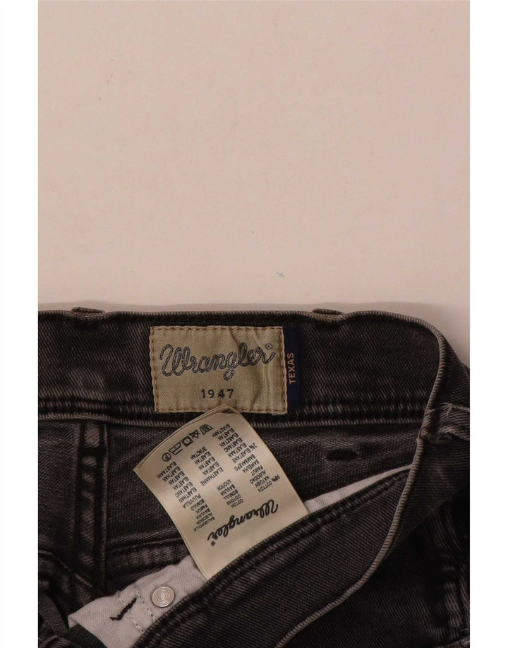 Wrangler Herre Texas Stretch Straight Jeans W32 L30 Grå Bomuld
