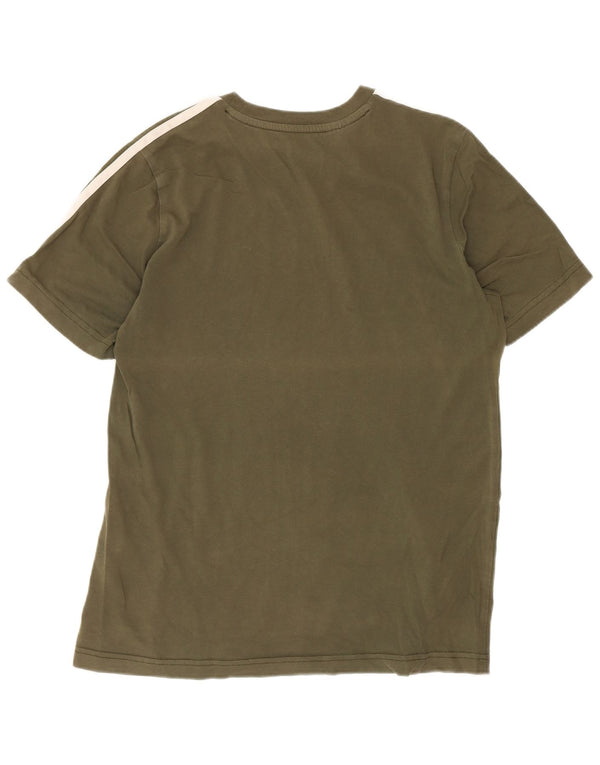 Adidas Boys Regular T-Shirt Top 13-14 år Grøn Bomuld
