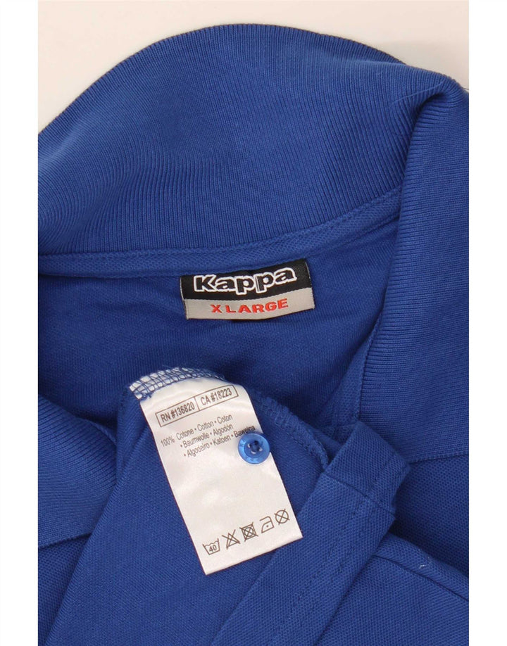 Kappa herre poloshirt XL blå bomuld