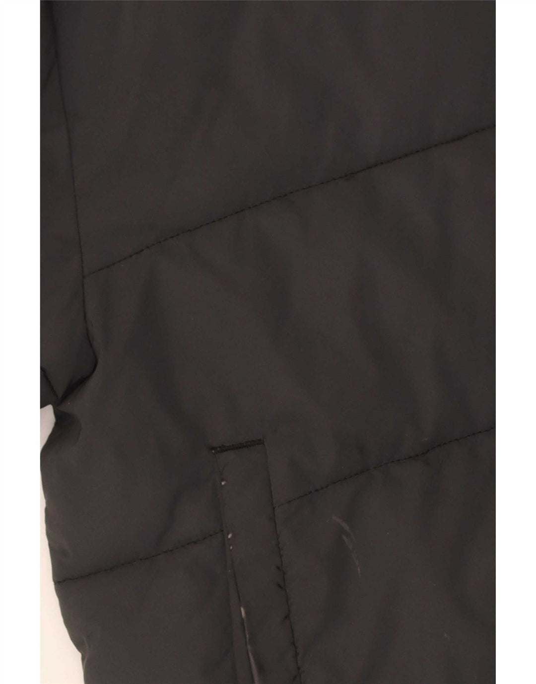 Ellesse Dame Hætte Oversized Polstret Jakke UK 8 Small Black Nylon