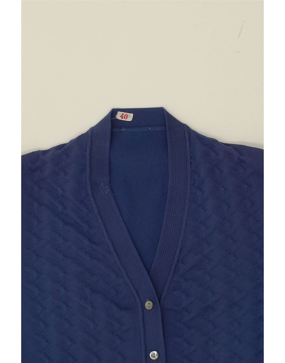VINTAGE Womens Cardigan Sweater IT 40 Small Navy Blue Vintage Vintage and Second-Hand Vintage from Messina Hembry 