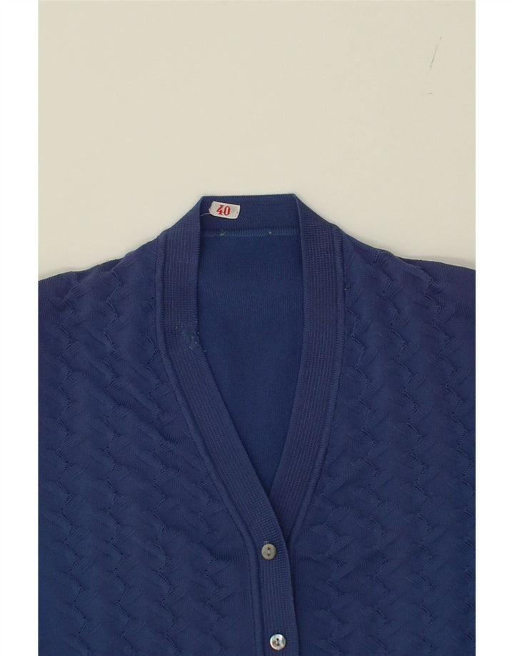 VINTAGE Womens Cardigan Sweater IT 40 Small Navy Blue Vintage Vintage and Second-Hand Vintage from Messina Hembry 