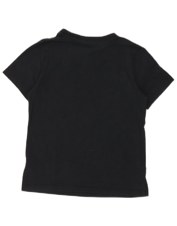 Converse Graphic T-Shirt Top UK 10 Small Black Bomuld