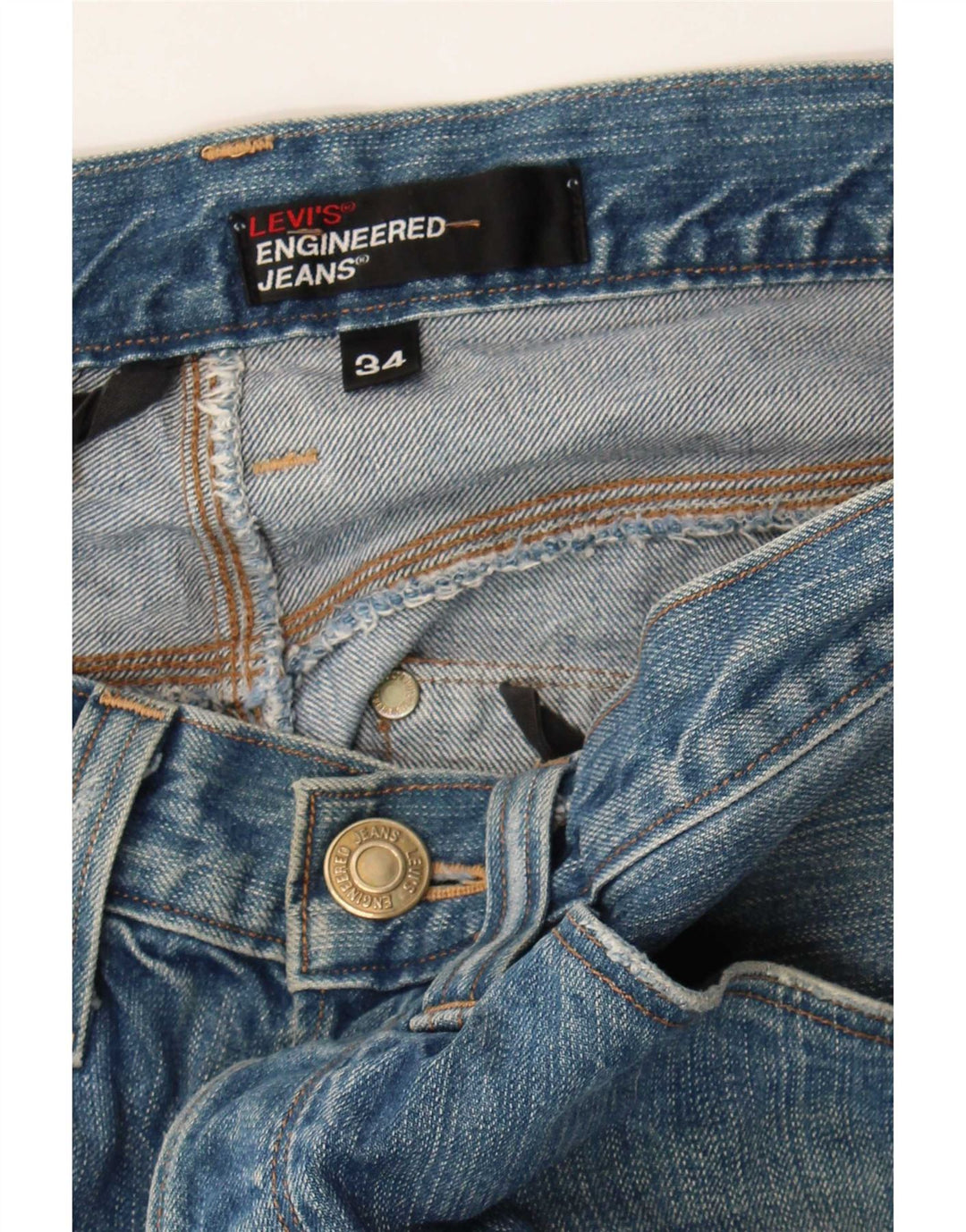 Levi's Straight Jeans til mænd W34 L28 Blå