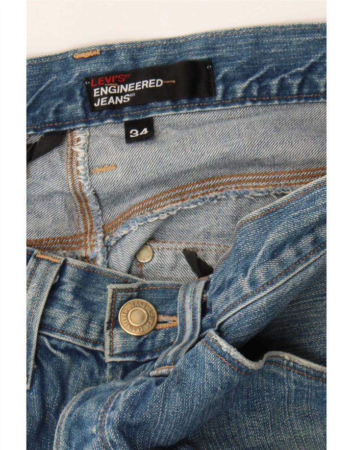 Levi's Straight Jeans til mænd W34 L28 Blå