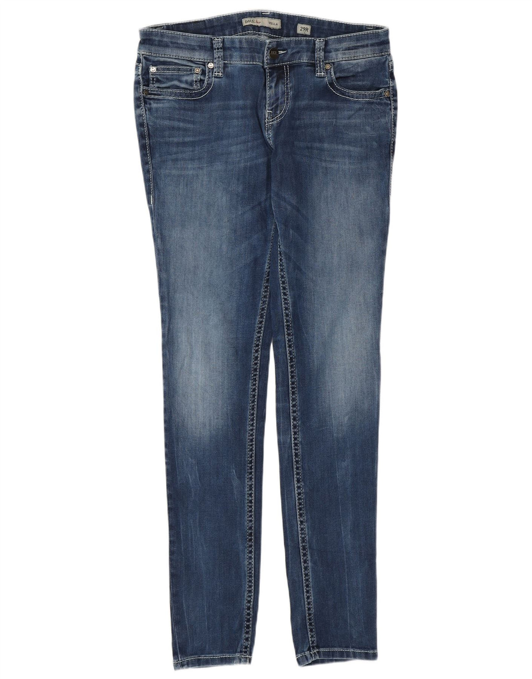 BKE Dame Stella Skinny Jeans W29 L31 Blå Bomuld