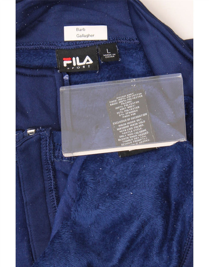 FILA træningsdragt topjakke til kvinder UK 16 Stor marineblå polyester