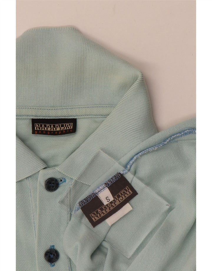 NAPAPIJRI Herre Geographic Polo Shirt Lille Blå Colourblock Bomuld