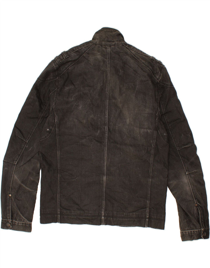 TED BAKER Womens Slim Denim Jacket Size 5 XL Black Cotton Vintage Ted Baker and Second-Hand Ted Baker from Messina Hembry 