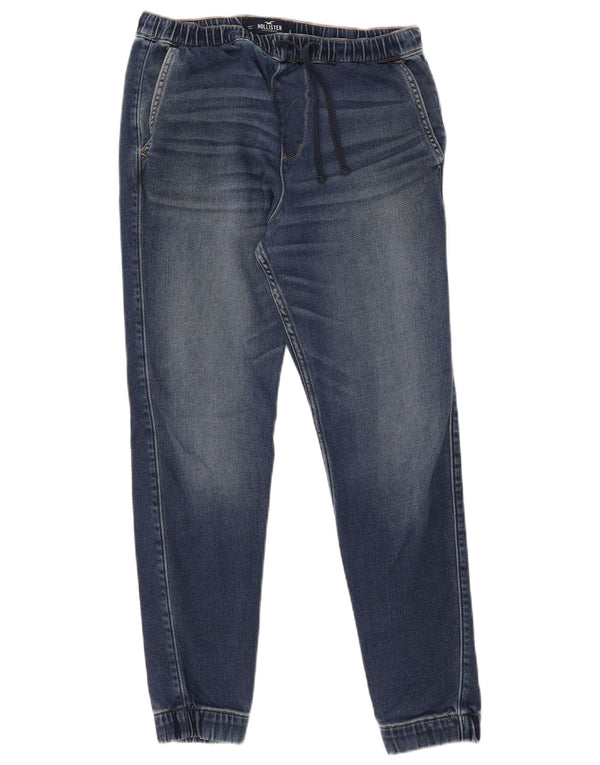 Hollister Herre joggers Jegging Jeans Små W29 L28 Blå Bomuld