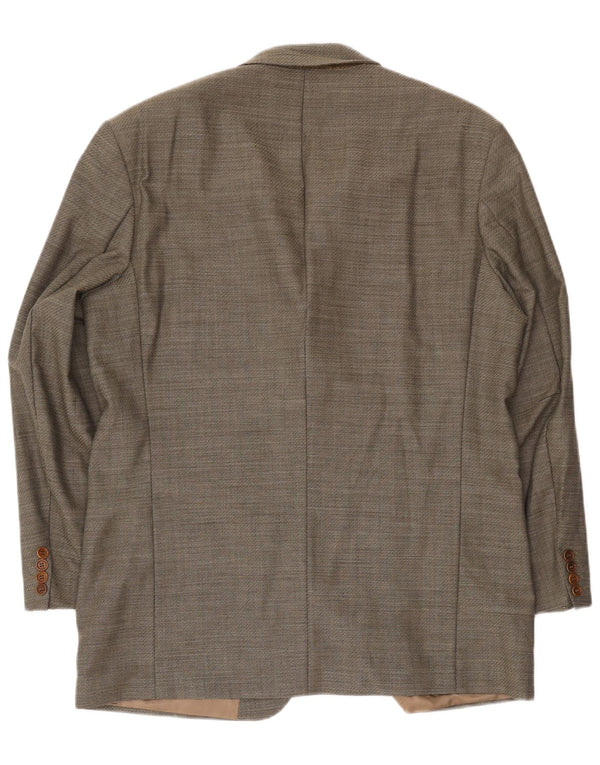 Hugo Boss Herre 3-knaps blazerjakke EU 54 2XL Grå Virgin Wool