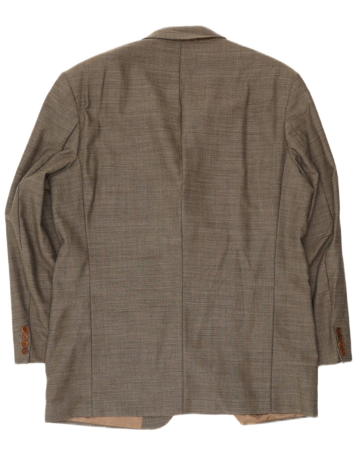 Hugo Boss Herre 3-knaps blazerjakke EU 54 2XL Grå Virgin Wool