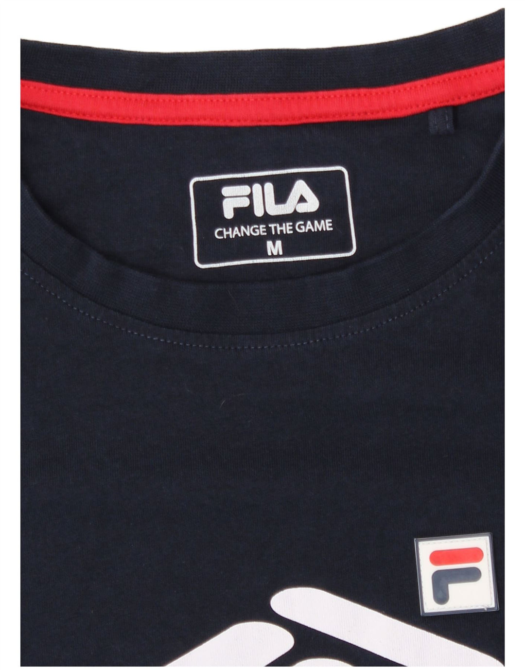 Fila Herre Grafisk T-Shirt Top Medium Navy Blue