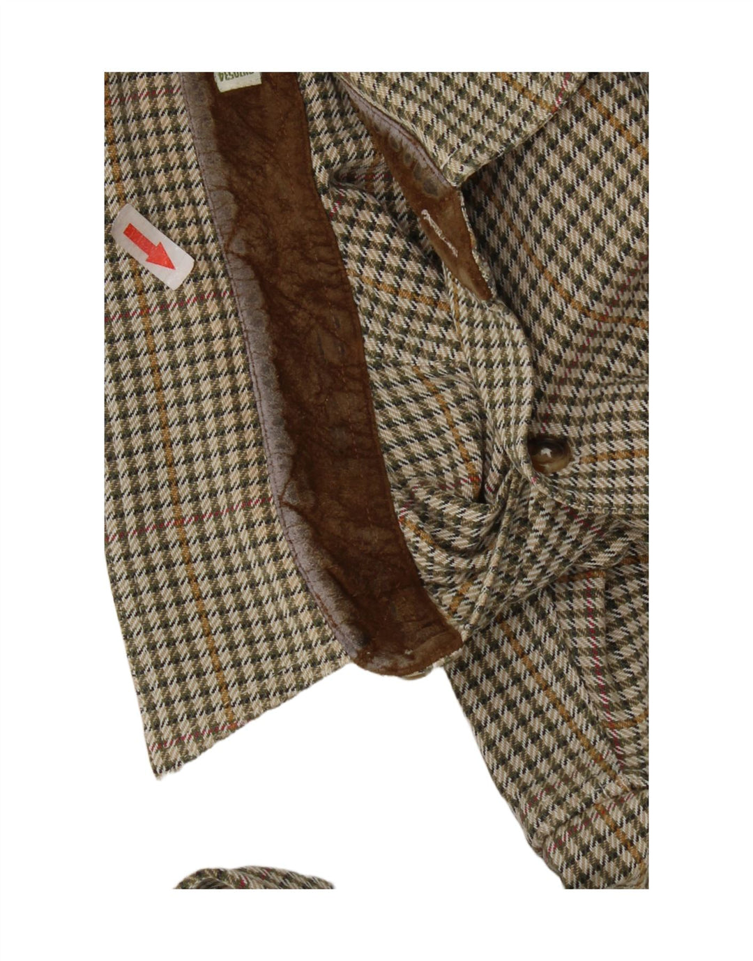 Orvis Flanelskjorte til mænd Medium Green Houndstooth Bomuld