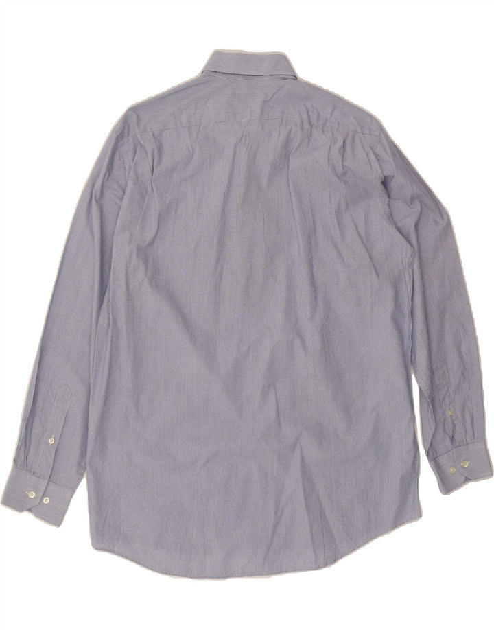 LACOSTE Mens Shirt Size 40 Medium Blue Pinstripe Vintage Lacoste and Second-Hand Lacoste from Messina Hembry 