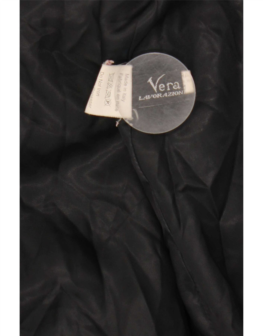 Vintage læderfrakke til kvinder IT 44 Medium Sort