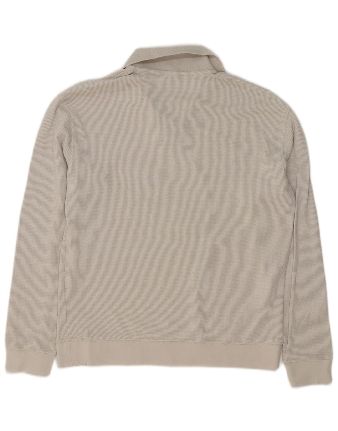 ZARA Herre polo-hals sweater lille grå bomuld