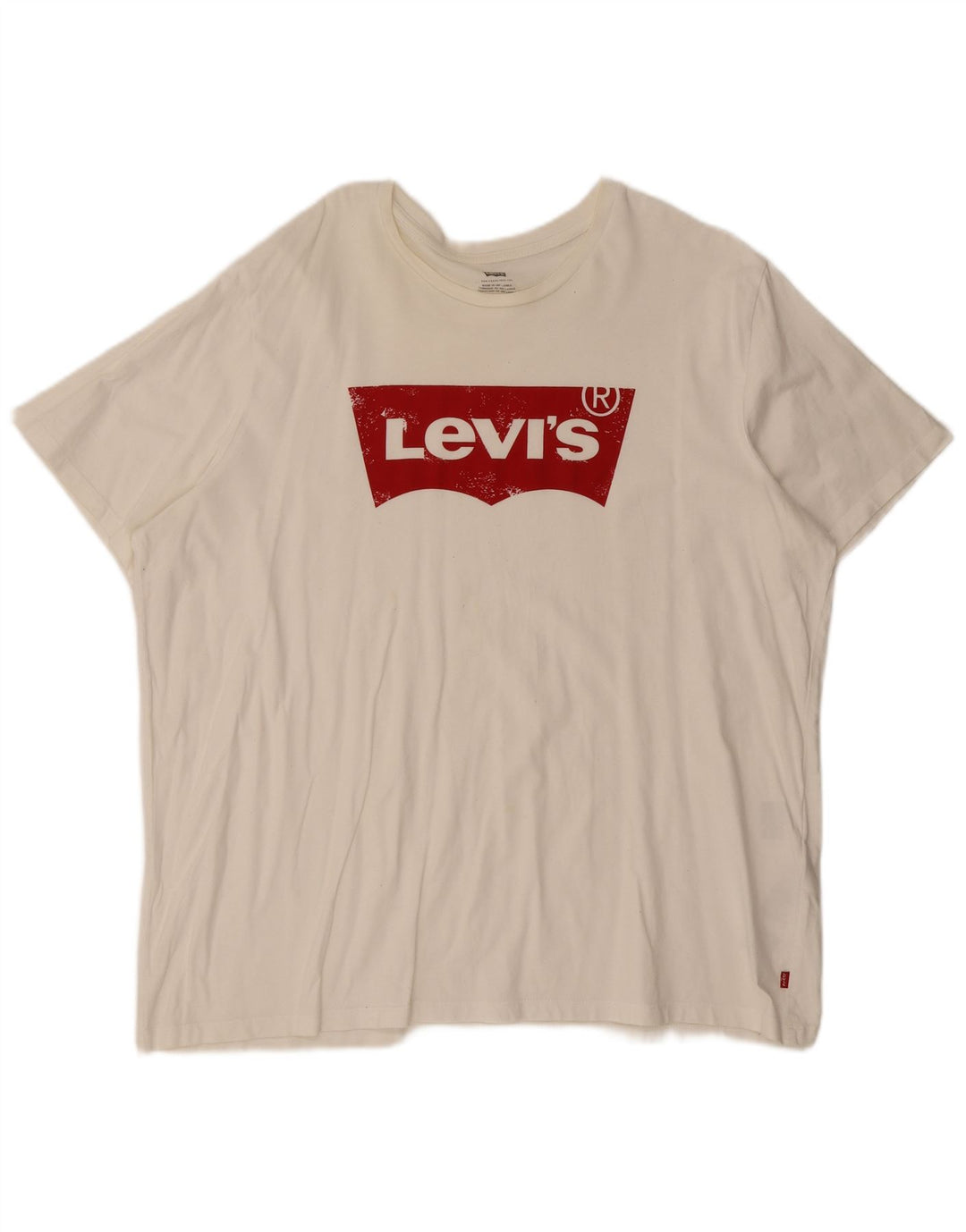Levi's Mens Graphic T-Shirt Top 2XL White Cotton