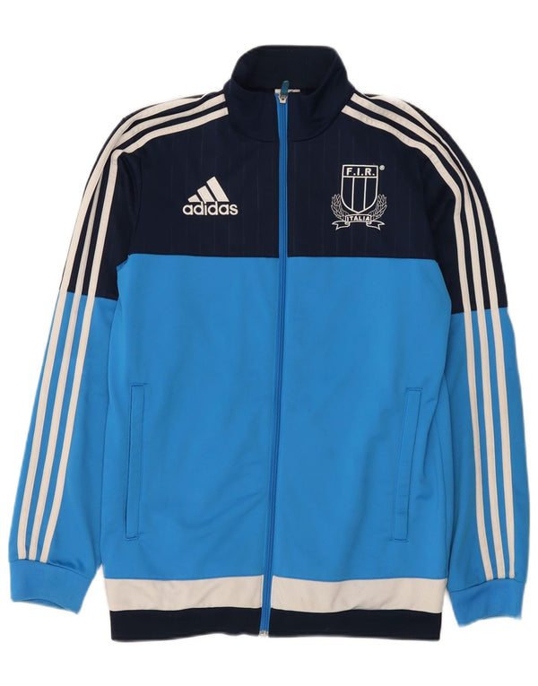 Adidas Herre grafisk træningsdragt Top jakke Lille blå Colourblock Polyester