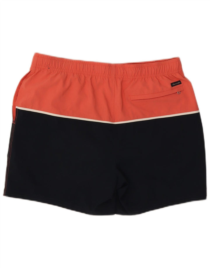 Abercrombie & Fitch Badeshorts til mænd Medium Navy Blue Colourblock