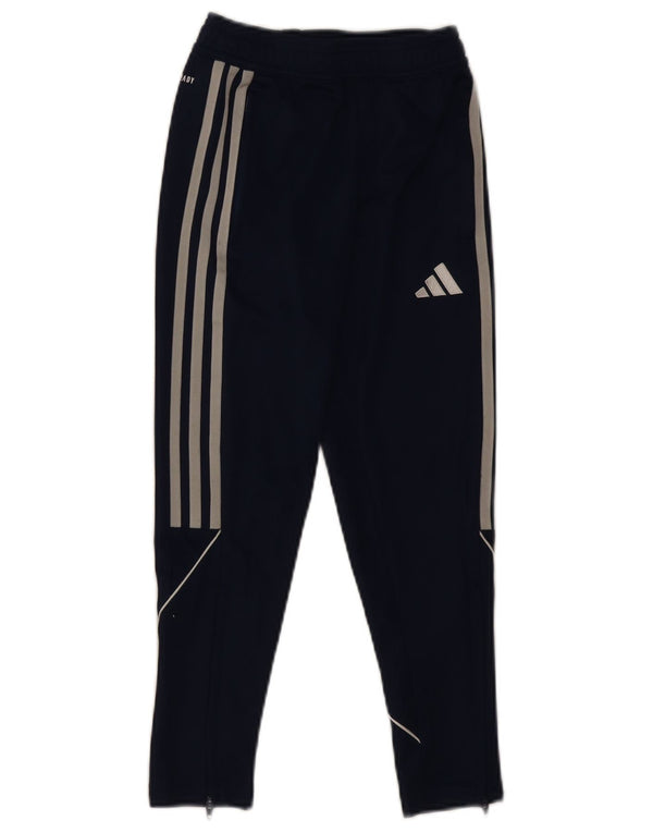 Adidas Boys Aeroready Tracksuit Bukser 7-8 år Navy Blue Polyester