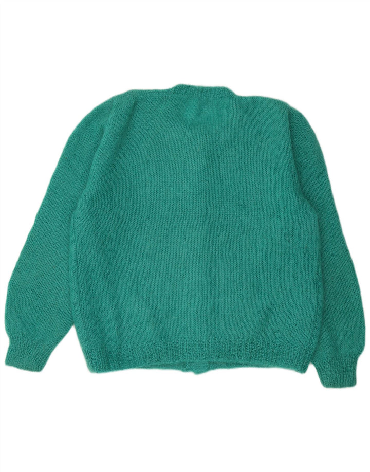VINTAGE Dame Cardigan Sweater UK 16 Large Green