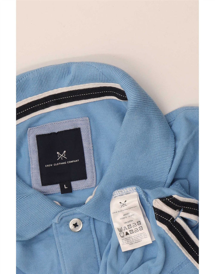 Besætningstøj Herre poloshirt Stor blå bomuld
