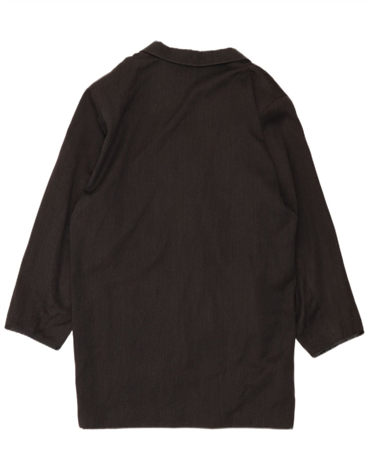 Sportmax Dame Dobbeltradet Frakke UK 14 Medium Grå