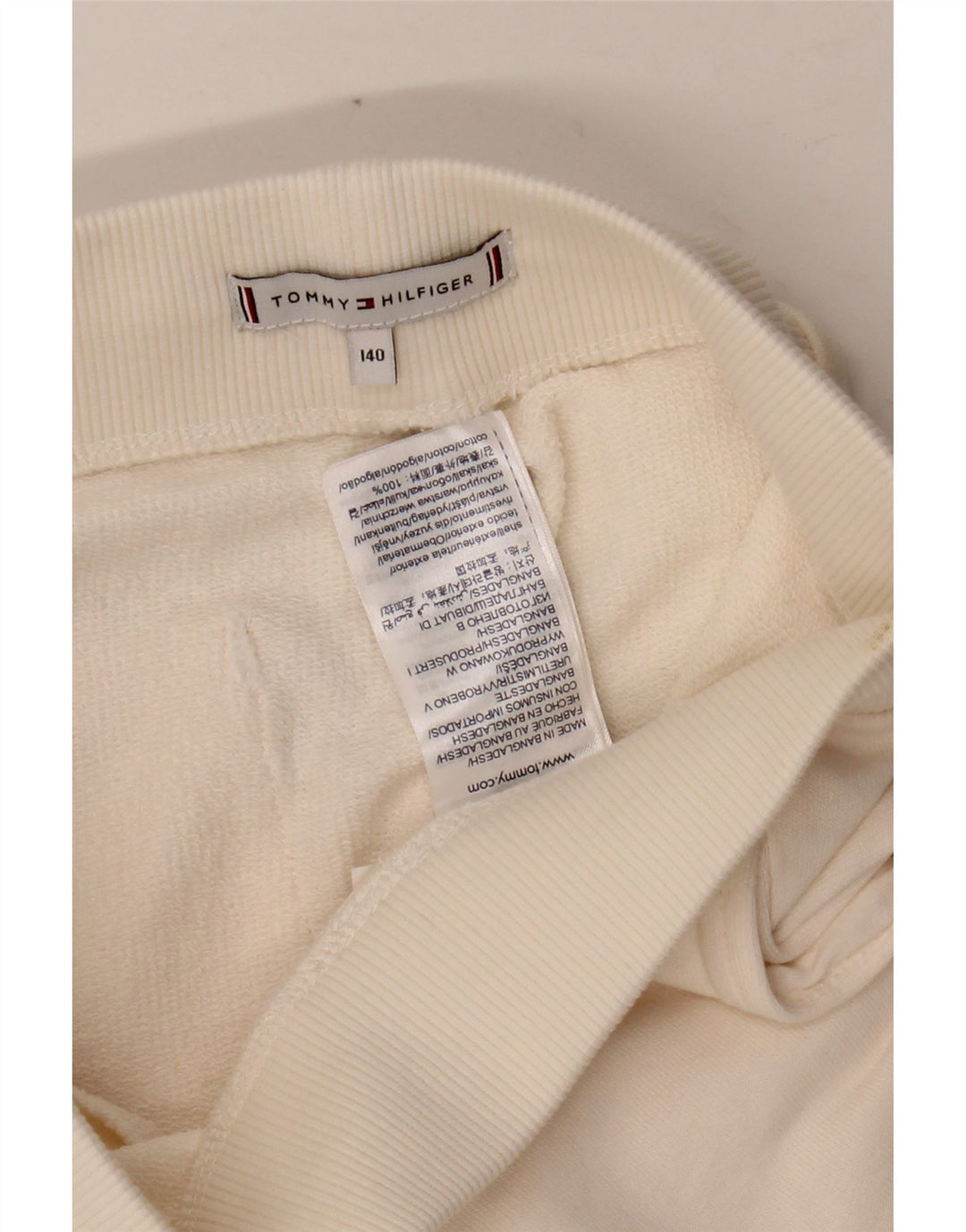 TOMMY HILFIGER Træningsdragt til piger Joggers 9-10 år Off White