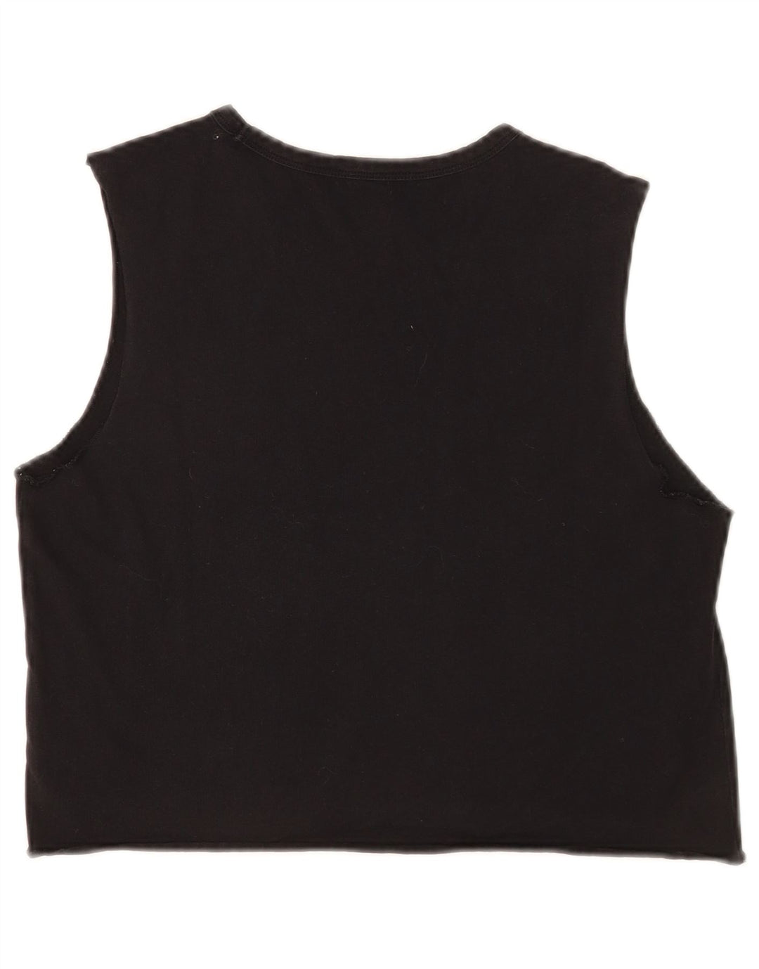 Vans Womens Crop Vest Top UK 12 Medium Black