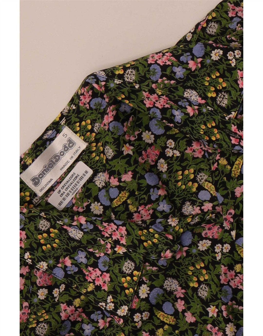 Daniel Dodd Herre Kortærmet Skjorte Large Green Floral