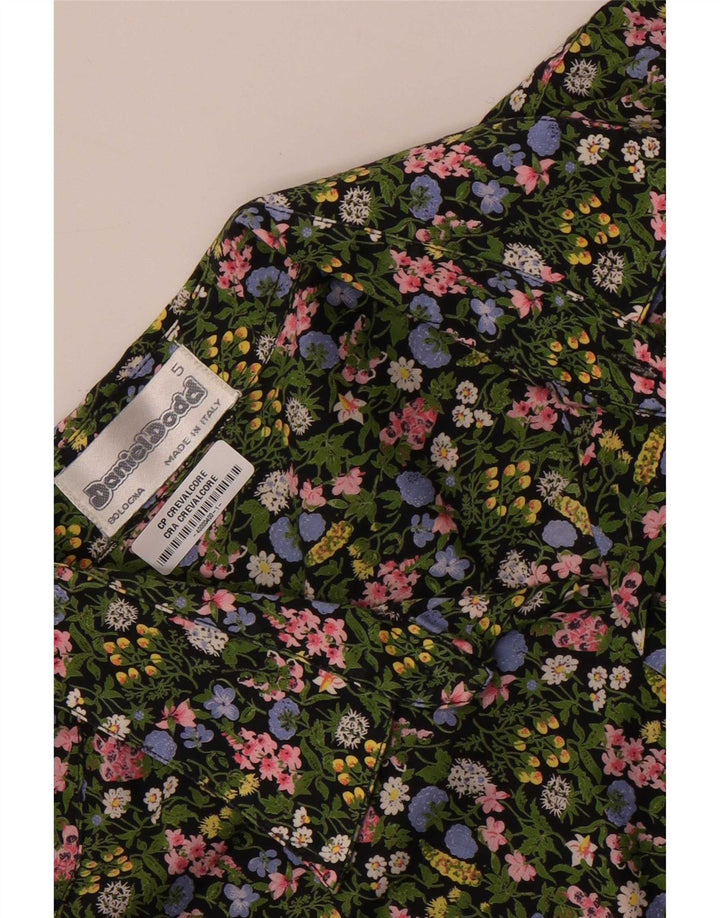 Daniel Dodd Herre Kortærmet Skjorte Large Green Floral