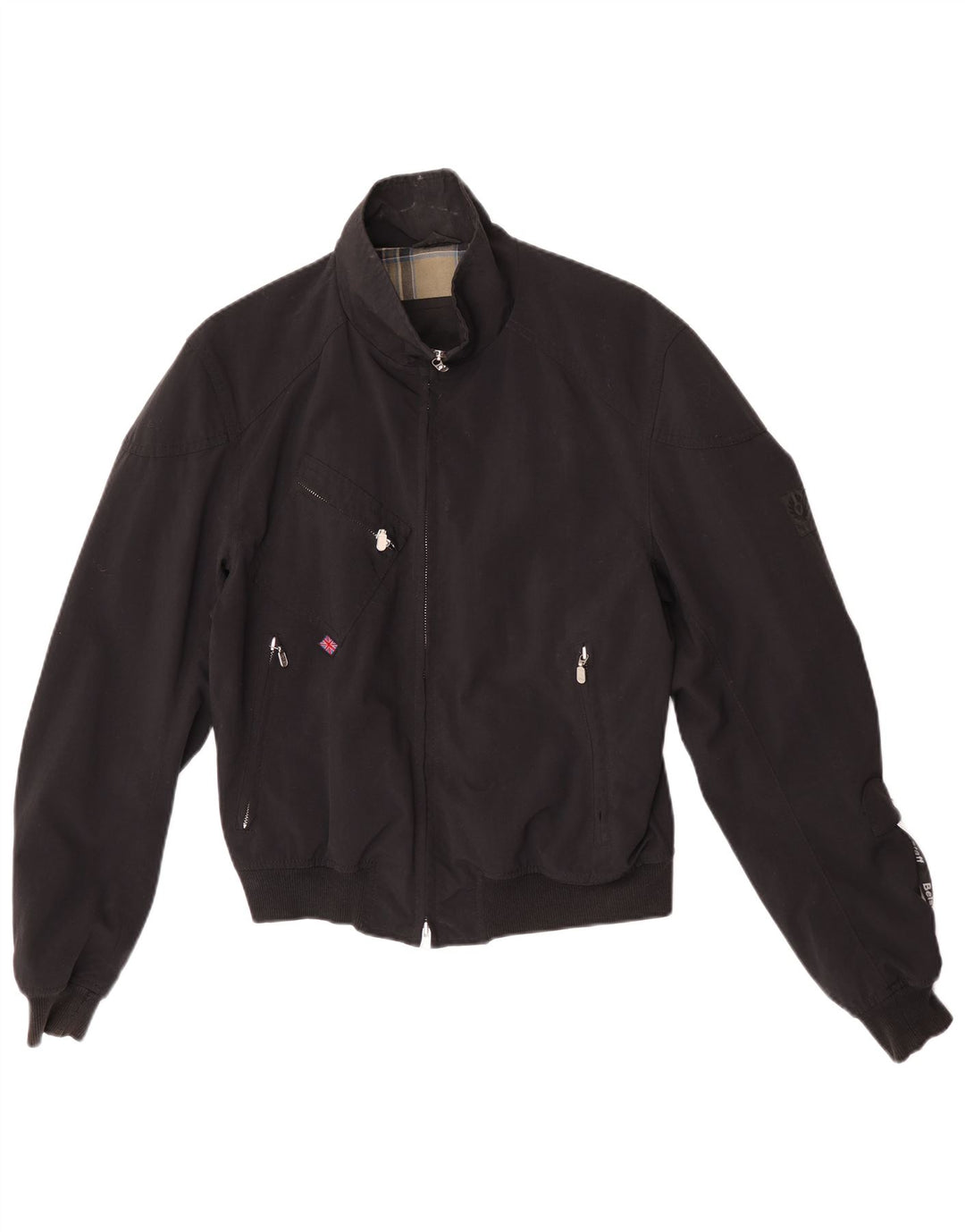Belstaff Herre Bomber Jacket UK 38 Medium Sort Nylon