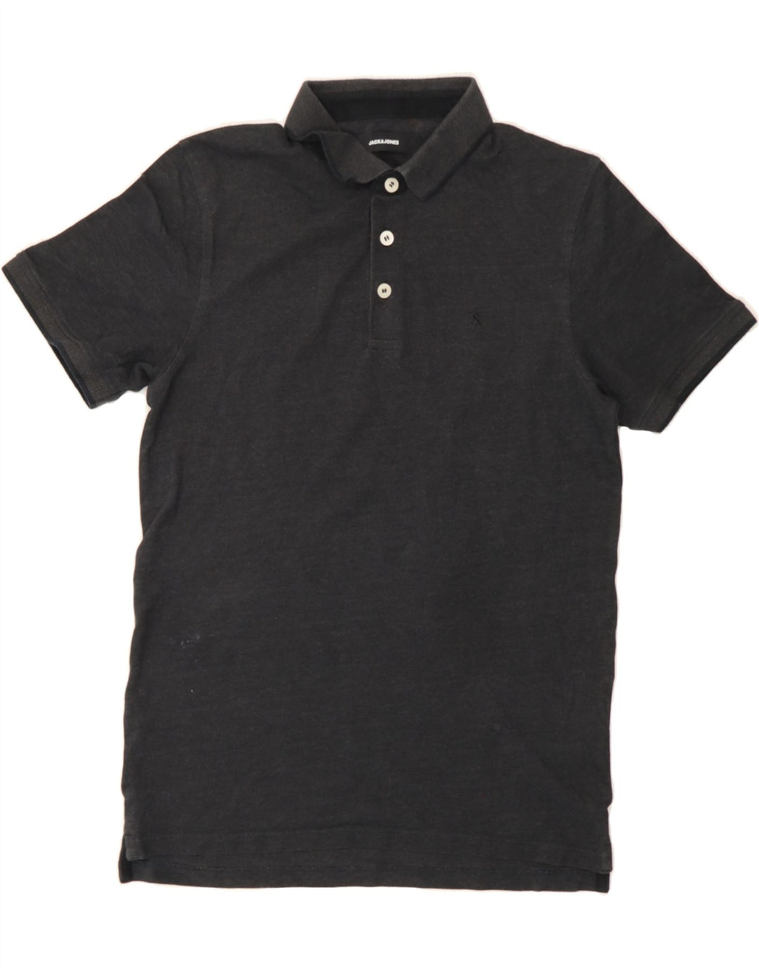 JACK & JONES Mens Polo Shirt Large Grey Cotton Vintage Jack & Jones and Second-Hand Jack & Jones from Messina Hembry 