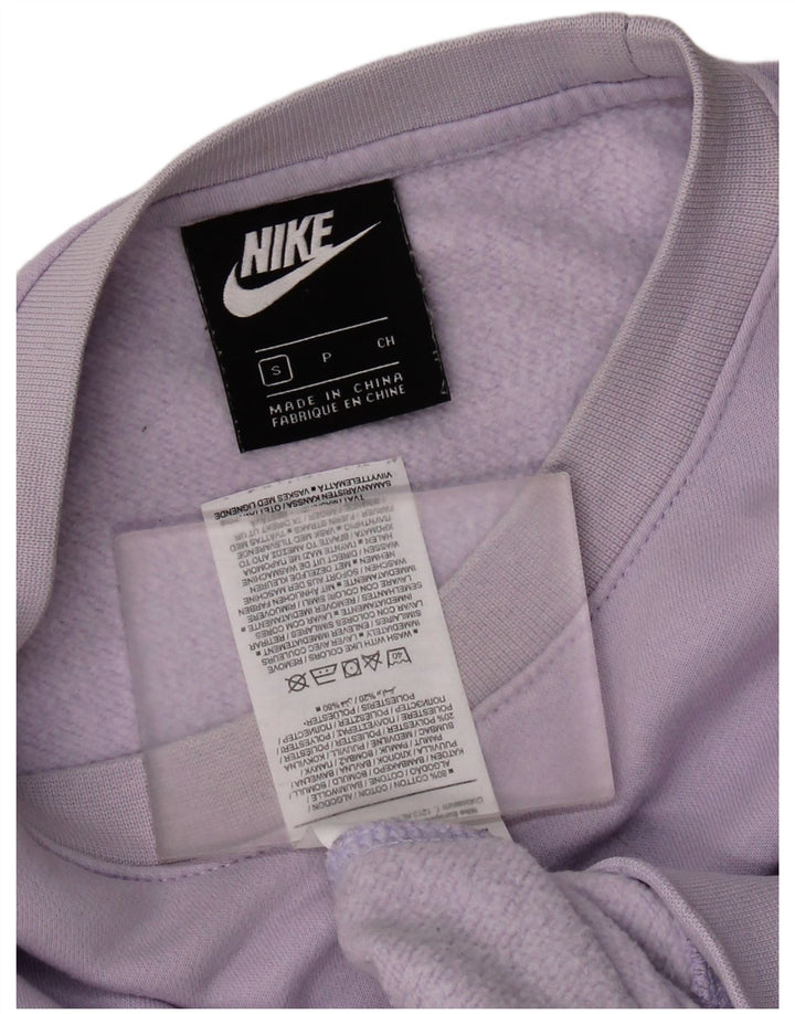 Nike Herre Loose Fit Sweatshirt Jumper Lille Lilla Bomuld