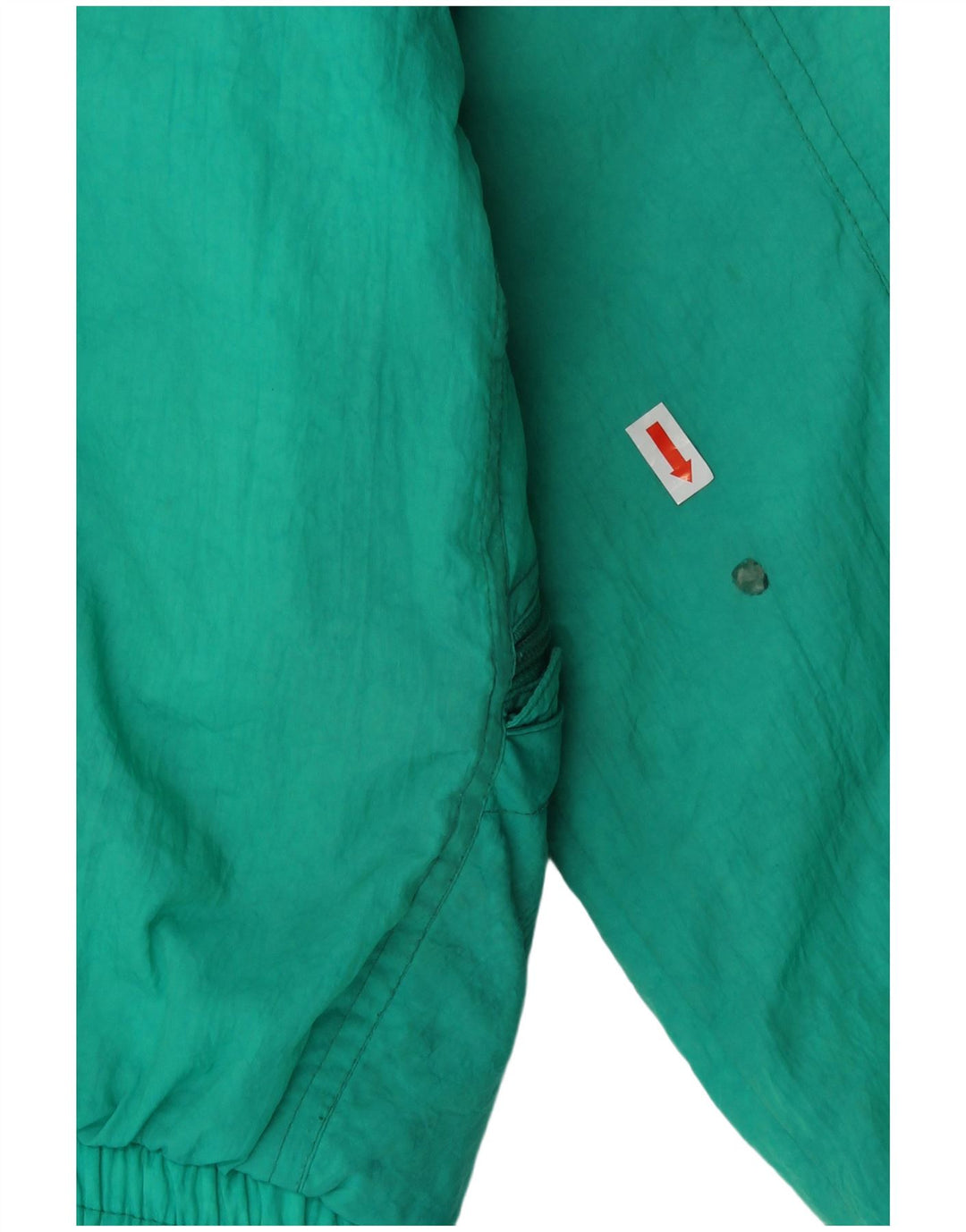 Belfe Girls Oversized grafisk skijakke 10-11 år Grøn polyamid 80'erne