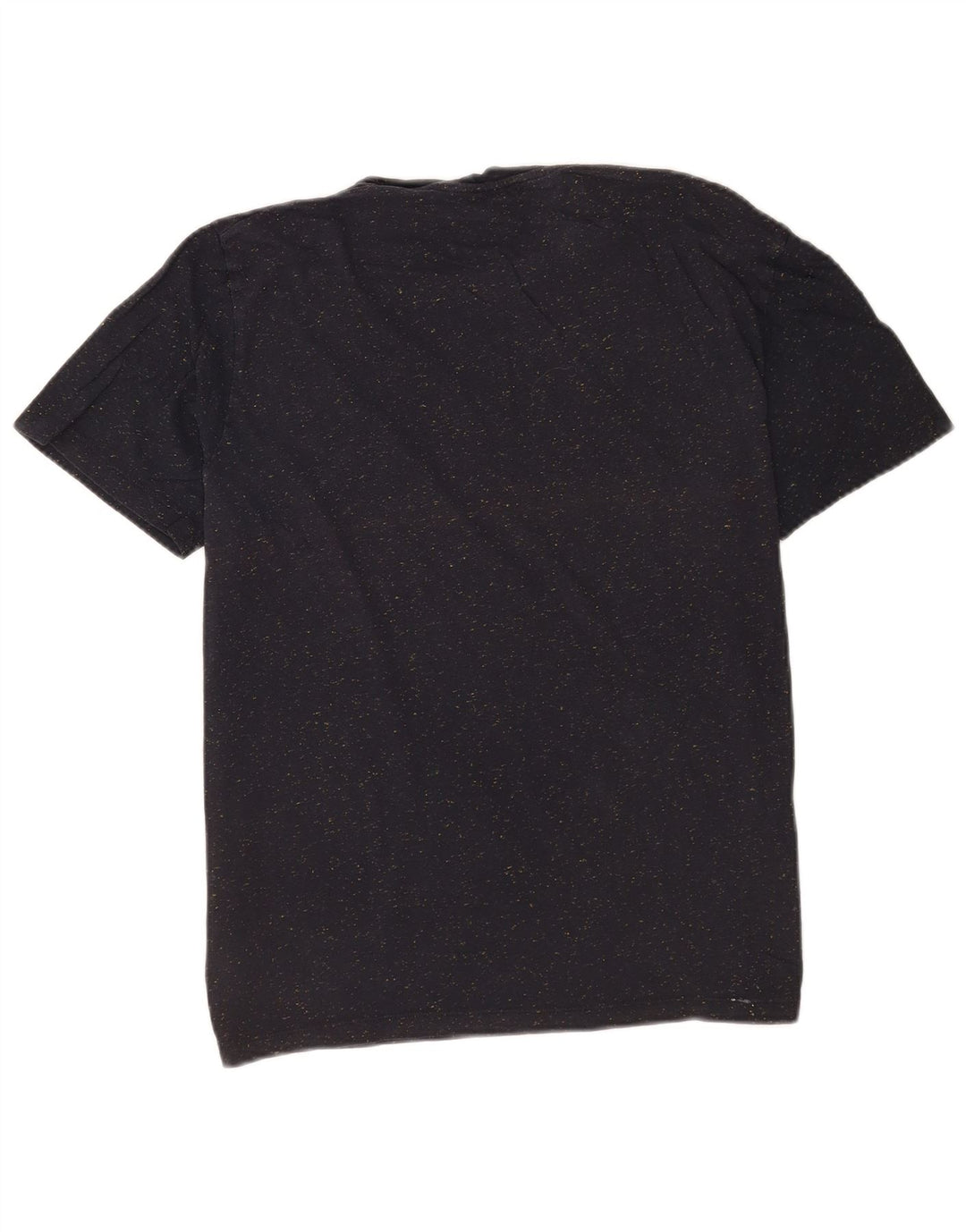 Cos Herre T-shirt Top Medium Marineblå Flecked Bomuld
