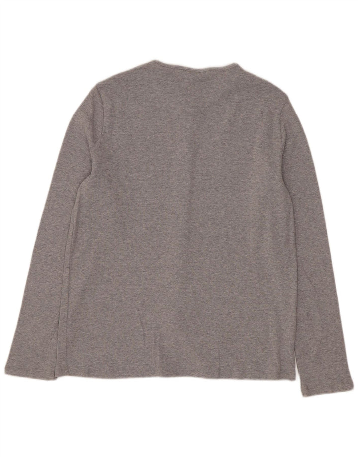 Marks & Spencer Dame Cardigan Sweater UK 12 Medium Grey Bomuld