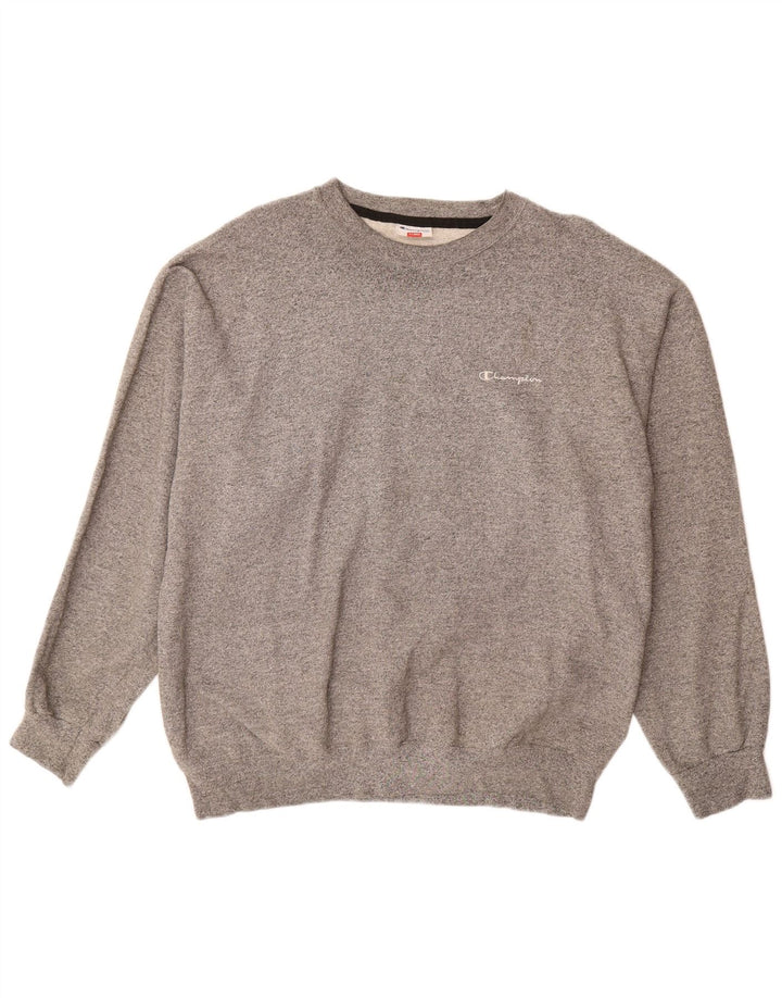 CHAMPION Herre Sweatshirt Jumper XL Grå Bomuld