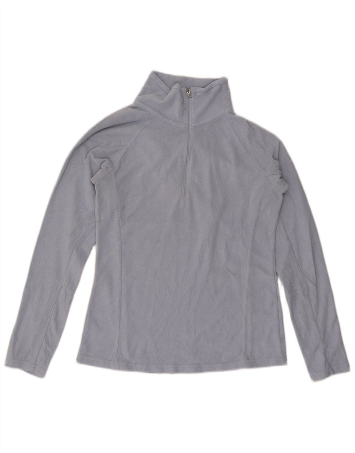 Columbia Dame lynlås-hals Fleece Jumper UK 10 Lille blå polyester
