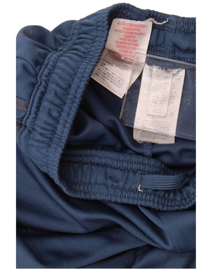 ADIDAS Boys FC Bayern Munchen Træningsdragt Bukser Joggers 15-16 år Blå